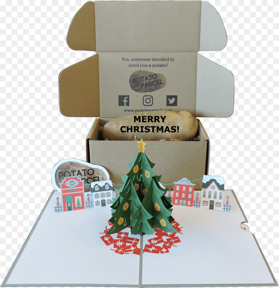 Christmas Tree, Box Free Png Download