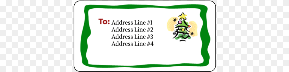 Christmas Tree, Sticker, Text Free Png Download