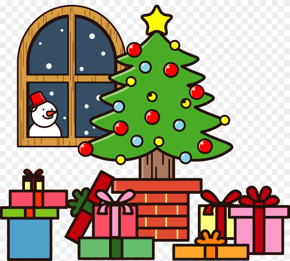 Christmas Tree And Gifts Clipart, Christmas Decorations, Festival, Plant, Christmas Tree Png Image