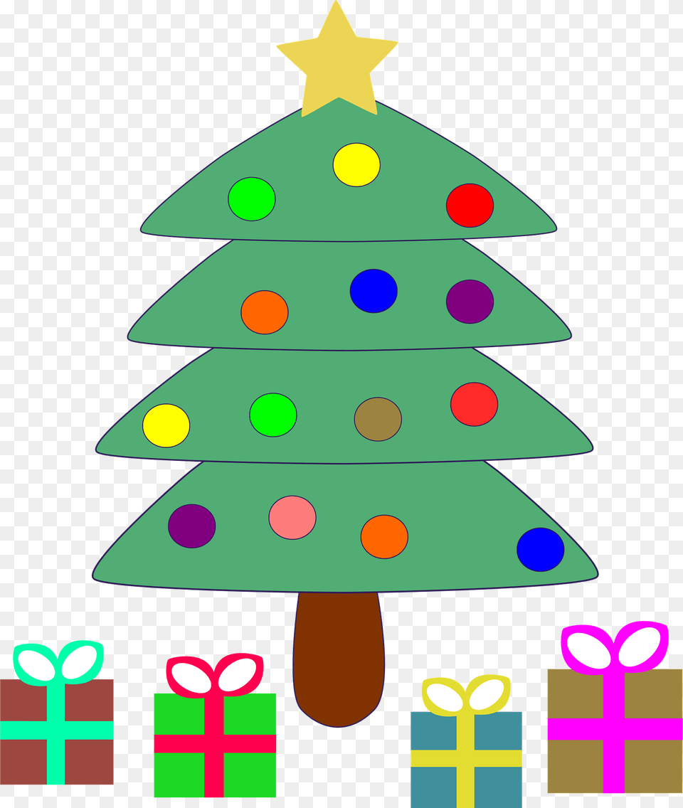Christmas Tree And Gifts Clipart, Christmas Decorations, Festival, Christmas Tree, Rocket Free Png
