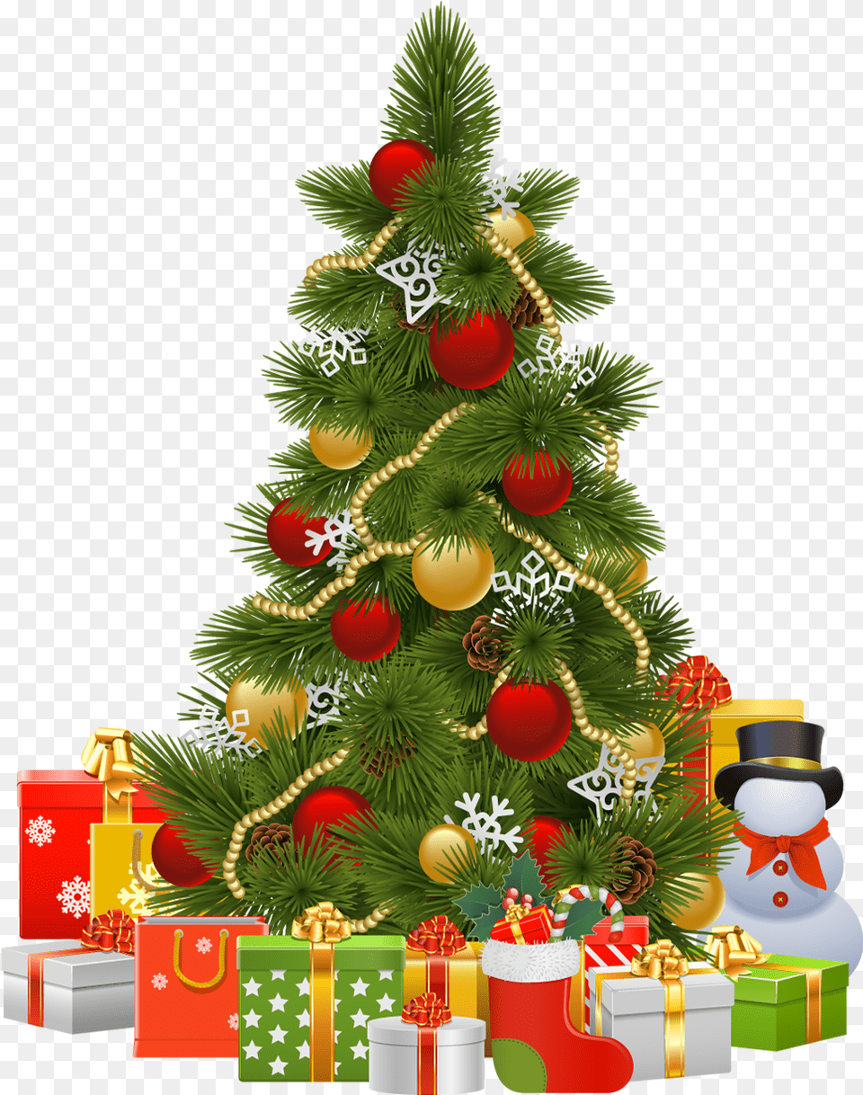 Christmas Tree Background Hd, Plant, Christmas Decorations, Festival, Snowman Png Image