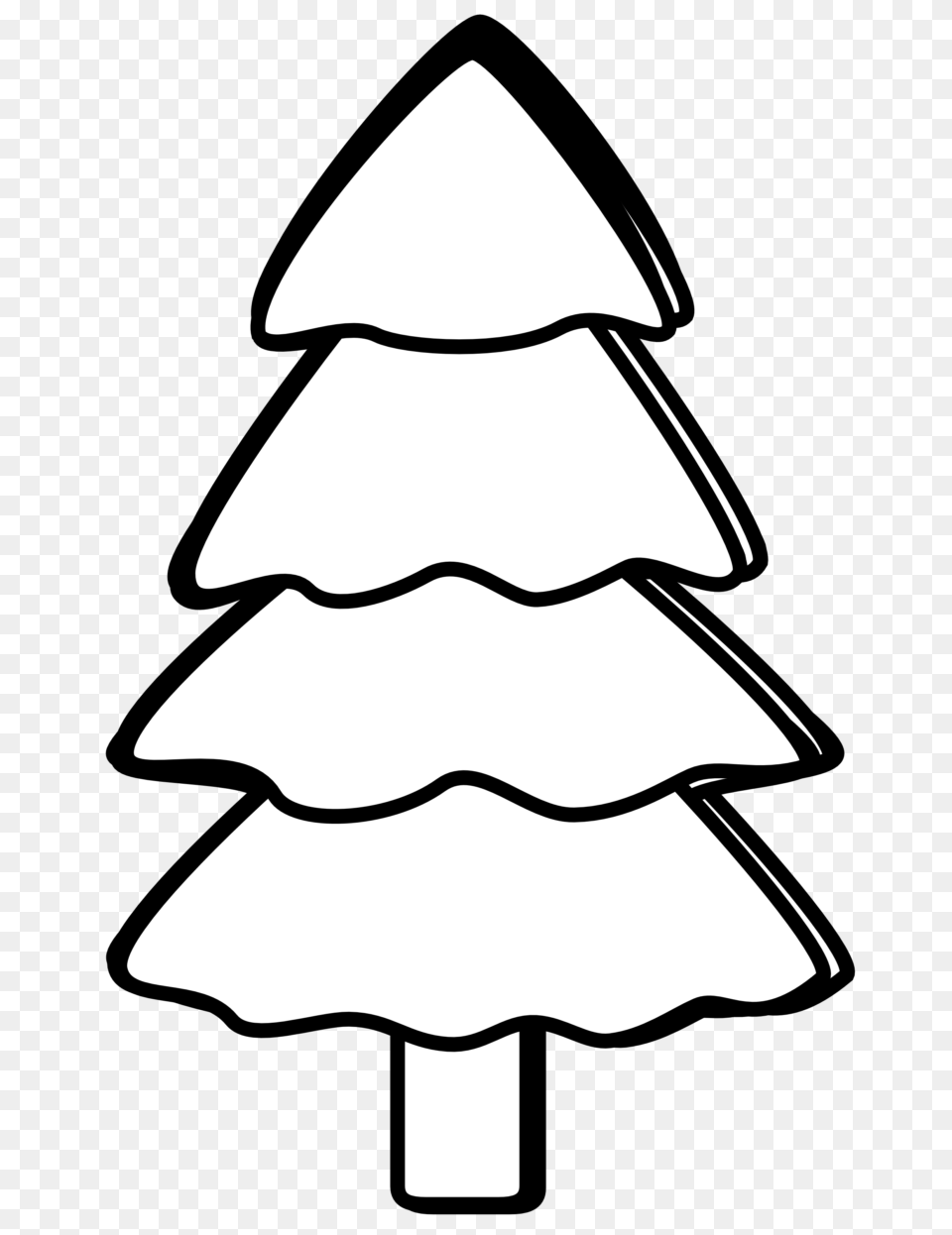 Christmas Tree Black And White Black And White Xmas Tree Clipart, Animal, Fish, Sea Life, Shark Png