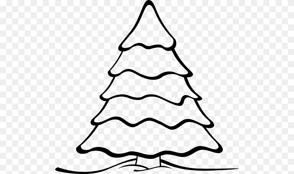 Christmas Tree Black And White Clipart, Stencil, Christmas Decorations, Festival, Animal Free Transparent Png