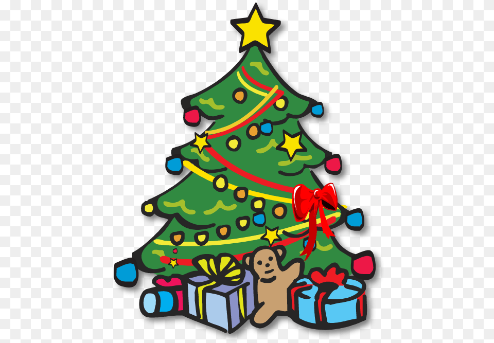Christmas Tree Black And White Xmas Clip Art Clip Art Christmas Tree, Plant, Festival, Christmas Decorations, Christmas Tree Free Png Download