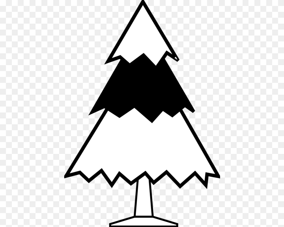 Christmas Tree Black And White Xmas Tree Clip Art Christmas, Stencil, Lighting, Triangle, Symbol Png Image