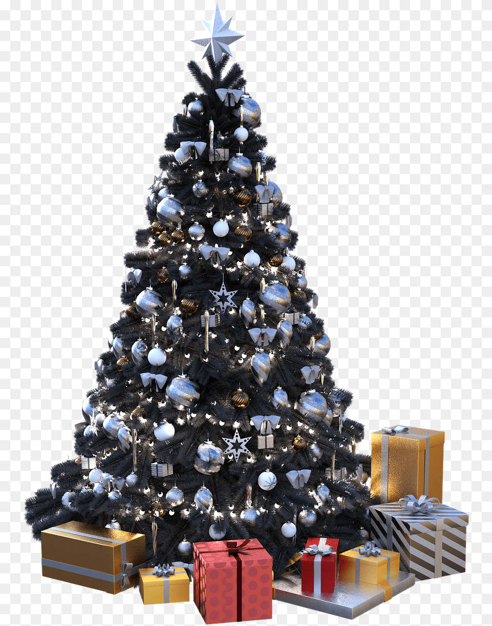 Christmas Tree Black On Pixabay Christmas Tree, Christmas Decorations, Festival, Christmas Tree, Chandelier Png Image