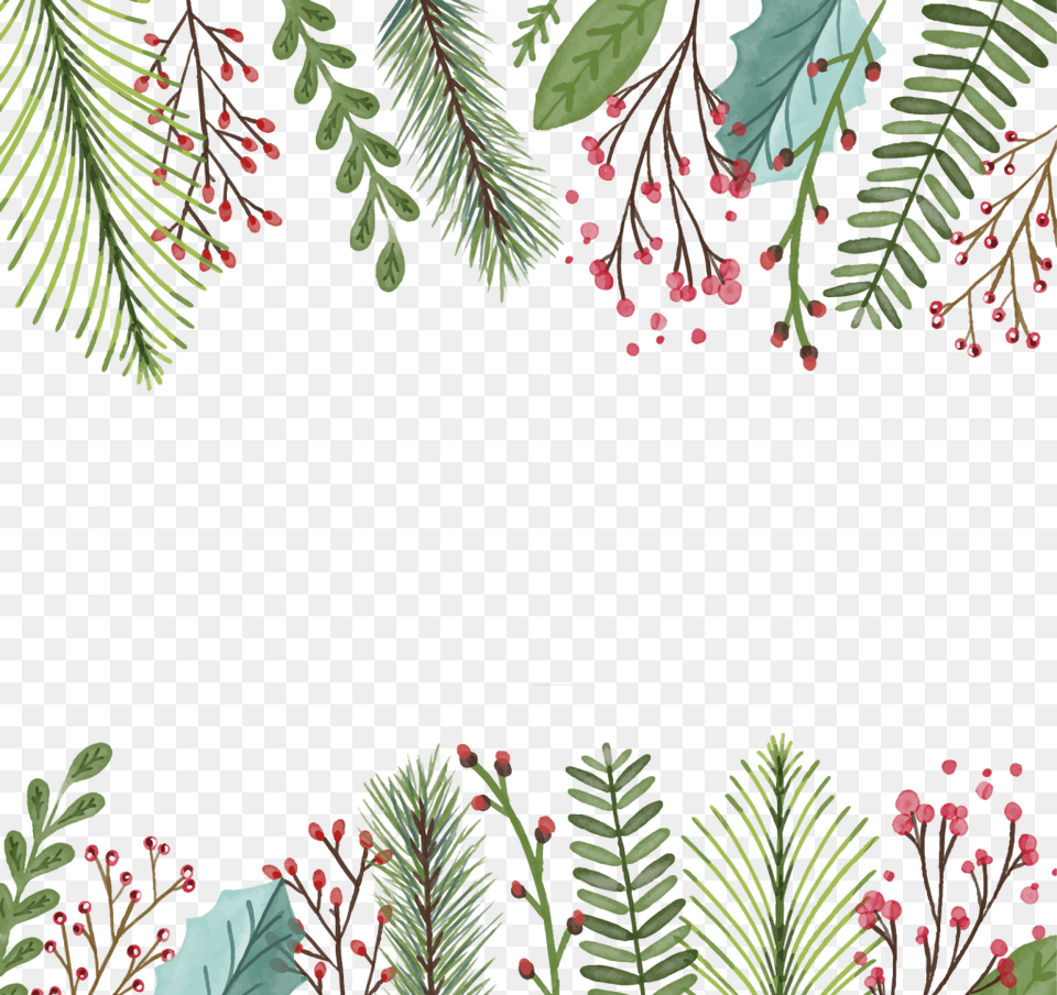 Christmas Tree Border Email Signature Christmas Email Banner, Art, Conifer, Floral Design, Vegetation Free Png