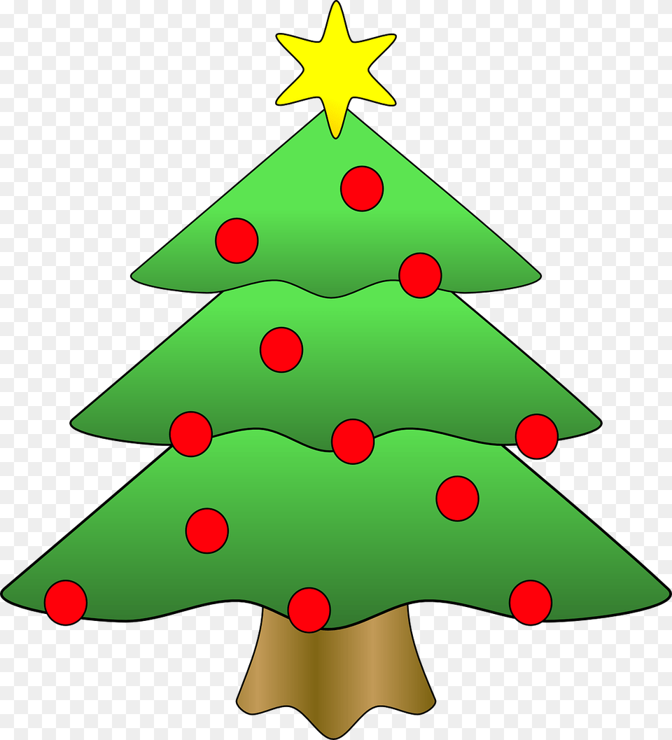 Christmas Tree Cartoon, Symbol, Star Symbol, Christmas Decorations, Festival Free Png