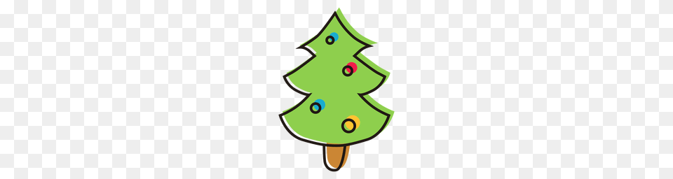 Christmas Tree Cartoon Decoration, Christmas Decorations, Festival, Plant, Christmas Tree Free Png