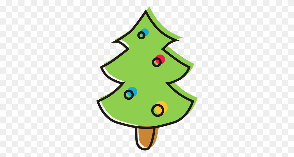 Christmas Tree Cartoon Icon, Christmas Decorations, Festival, Plant, Christmas Tree Free Png Download