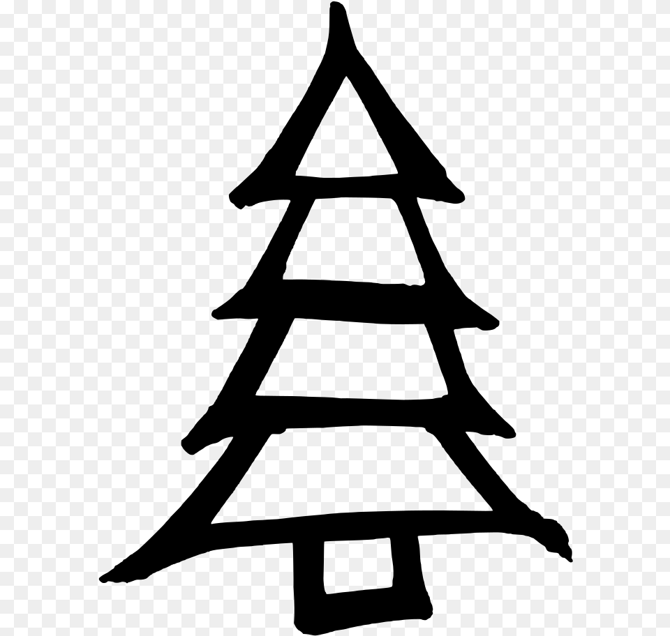 Christmas Tree Christmas Day, Gray Free Png