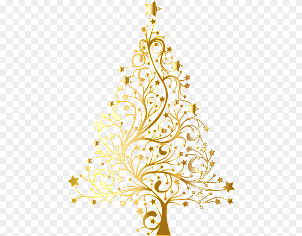 Christmas Tree Christmas Ornament Clip Art Christmas Gold Christmas Tree Vector, Chandelier, Lamp, Christmas Decorations, Festival Free Png Download