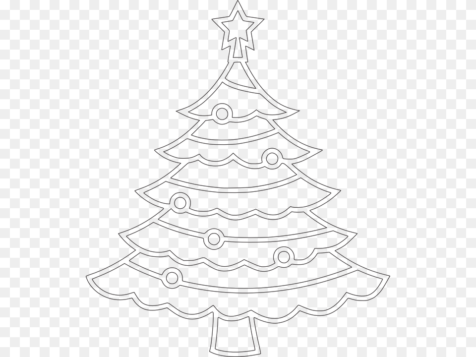 Christmas Tree Christmas Tree Holiday Winter Xmas Gambar Sketsa Pohon Natal, Person, Christmas Decorations, Festival Free Transparent Png