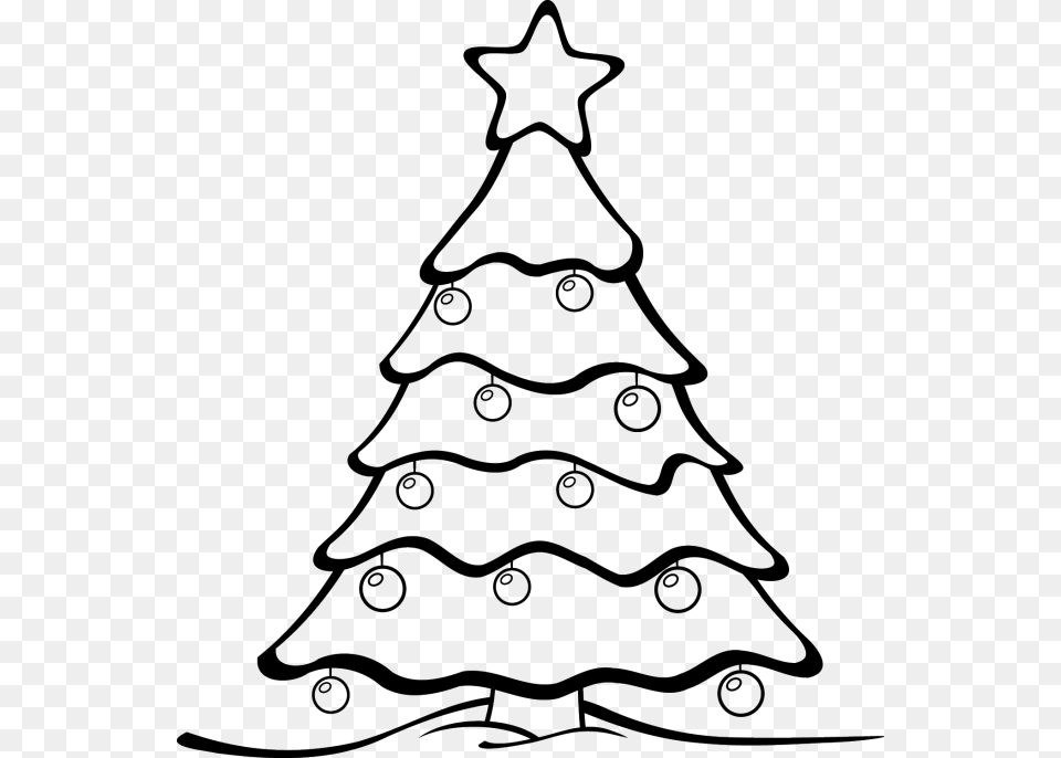 Christmas Tree Clip Art Black, Gray Free Transparent Png