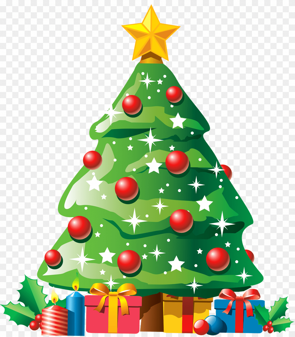 Christmas Tree Clip Art Incredible Emoticon Facebook Christmas Tree Cartoon, Christmas Decorations, Festival, Plant, Christmas Tree Png Image