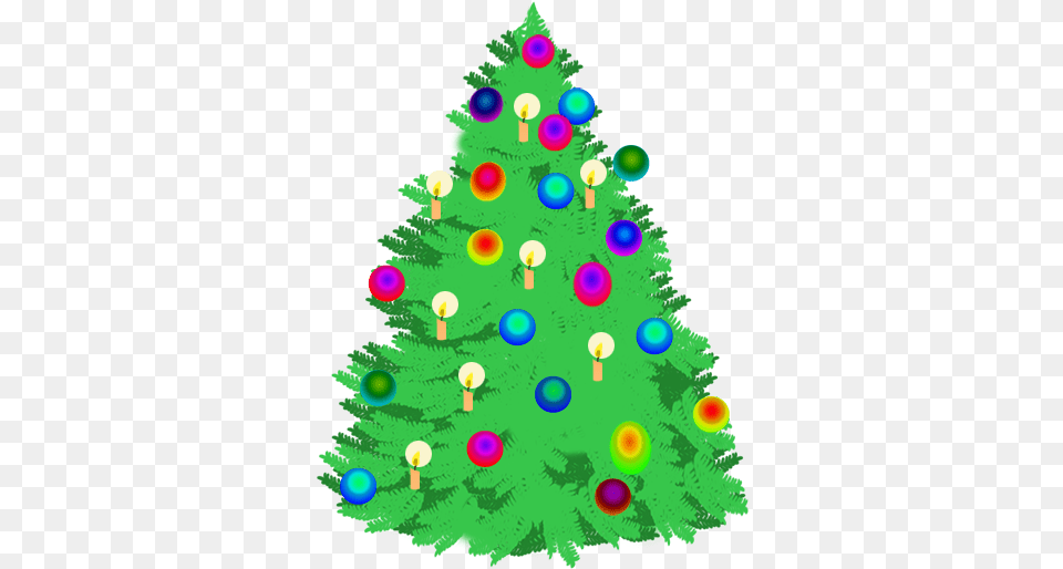 Christmas Tree Clip Art Lit Christmas Tree Clip Art, Plant, Christmas Decorations, Festival, Christmas Tree Png