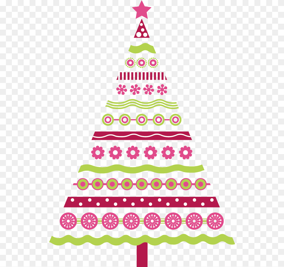 Christmas Tree Clip Art New Pink Christmas Clip Art, Clothing, Hat, Birthday Cake, Cake Free Png Download