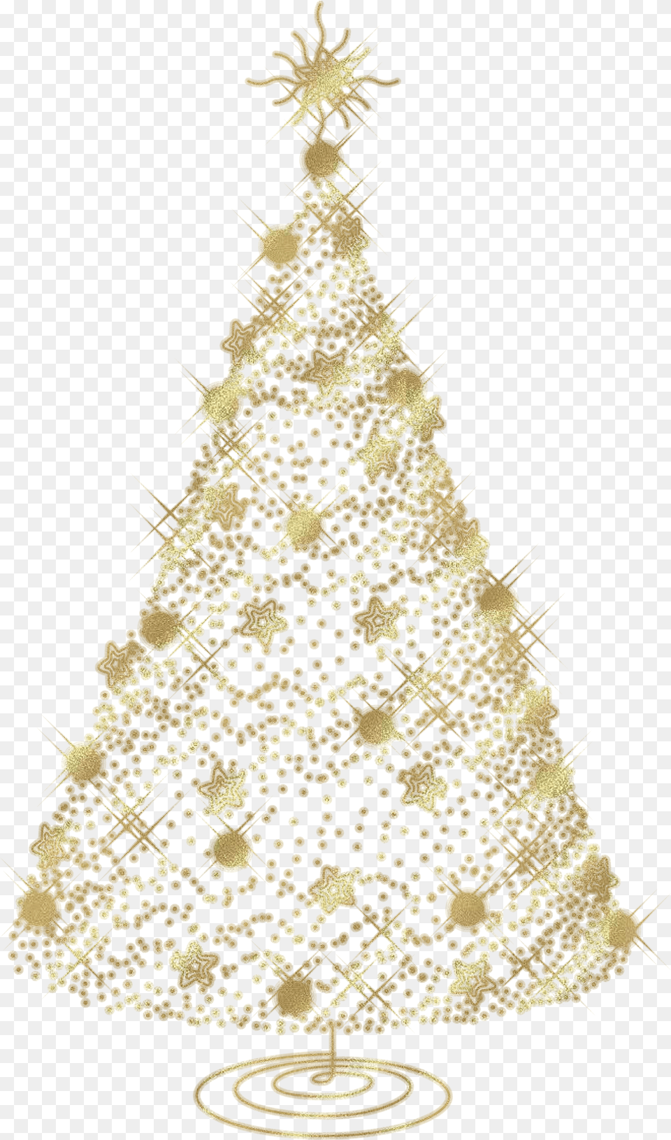 Christmas Tree Clip Art Transparent Background Christmas Gold Tree, Bronze, Food, Nut, Plant Free Png Download