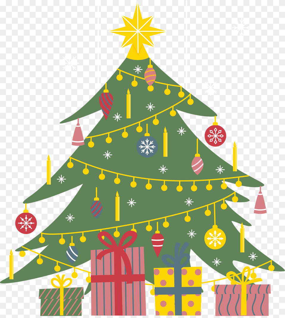 Christmas Tree Clipart, Christmas Decorations, Festival, Christmas Tree Png Image