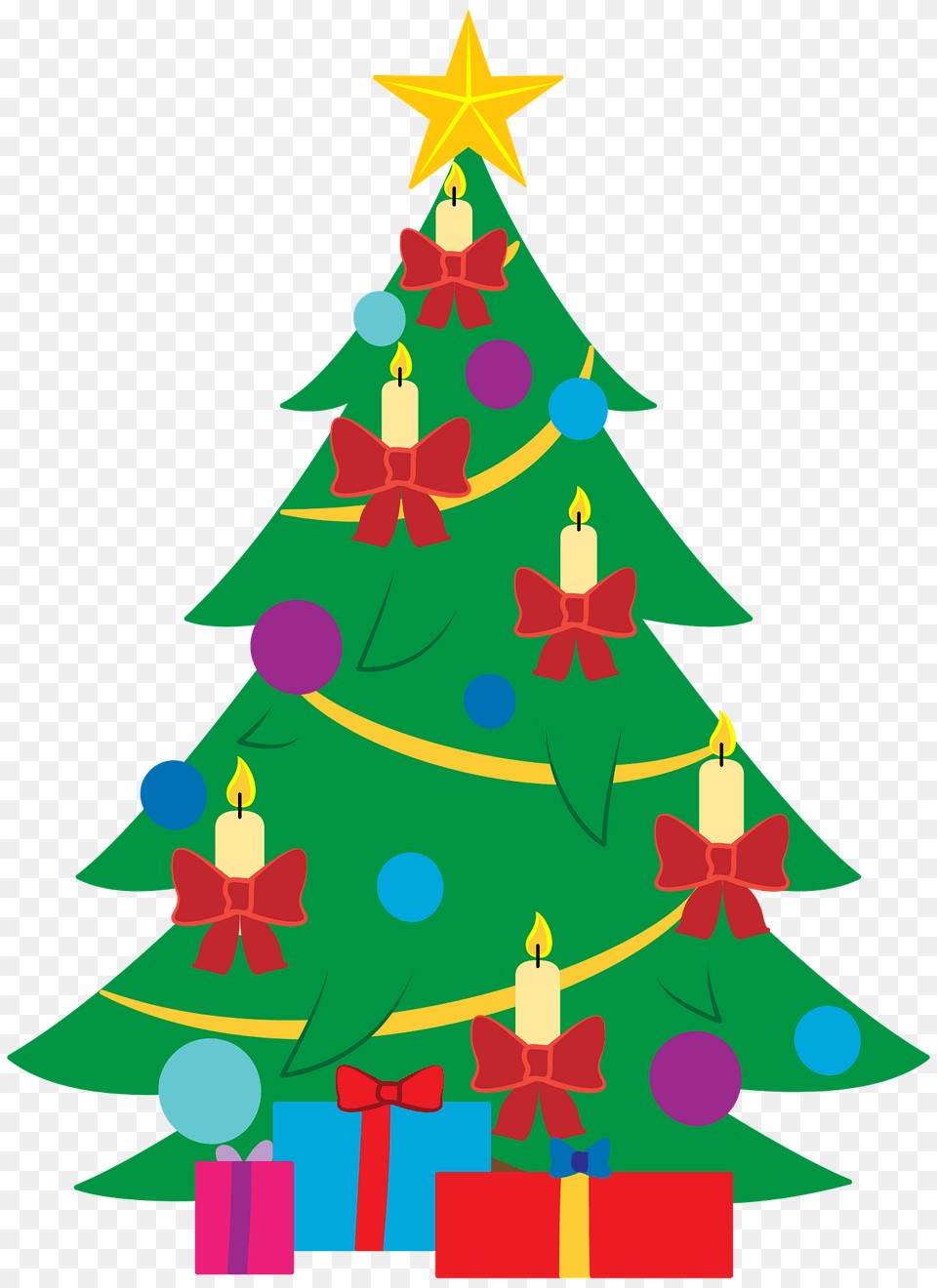 Christmas Tree Clipart, Christmas Decorations, Festival, Christmas Tree, Plant Png Image
