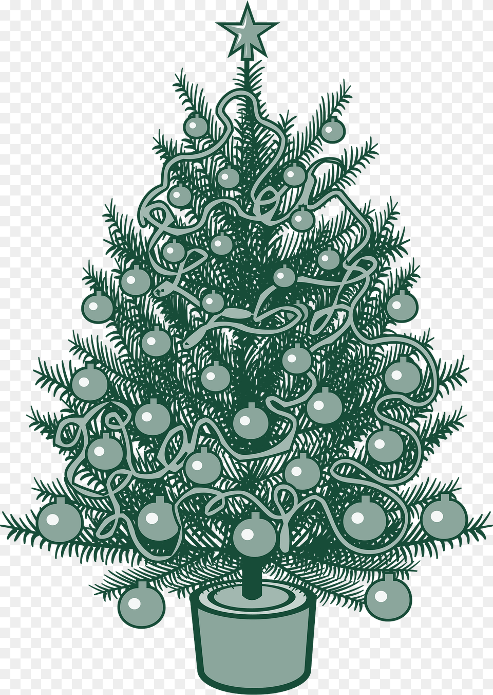 Christmas Tree Clipart, Plant, Christmas Decorations, Festival, Christmas Tree Free Png Download