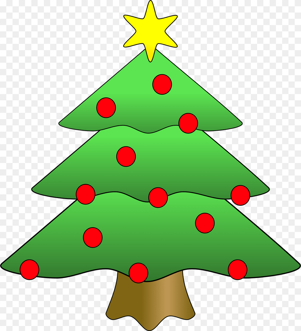 Christmas Tree Clipart, Symbol, Star Symbol, Christmas Decorations, Festival Png Image