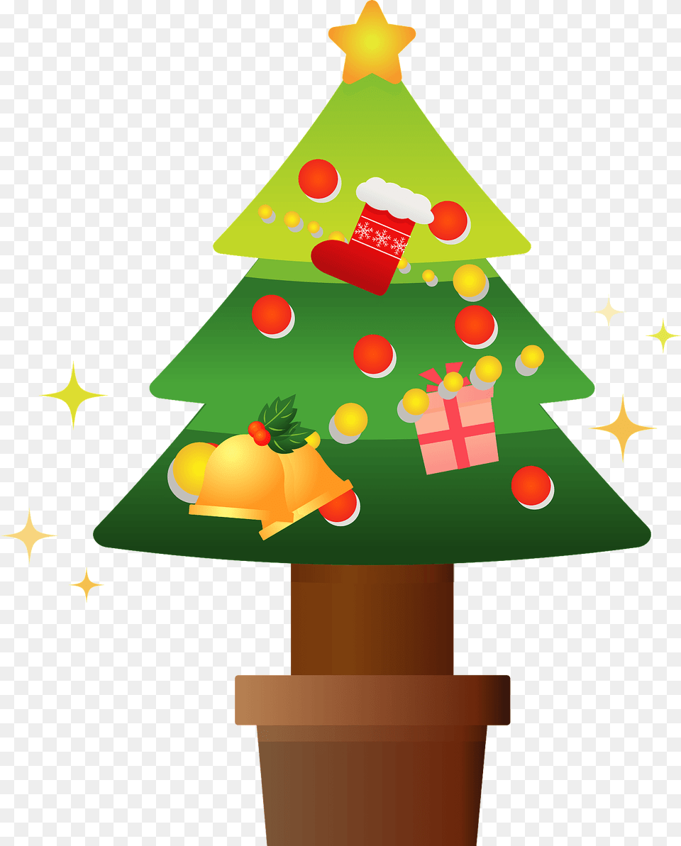 Christmas Tree Clipart, Christmas Decorations, Festival Png Image