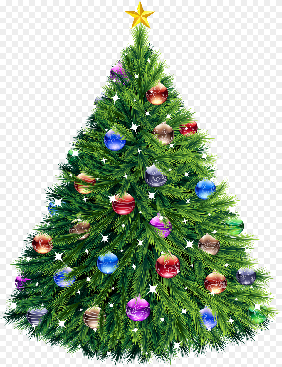 Christmas Tree Clipart, Text Free Transparent Png