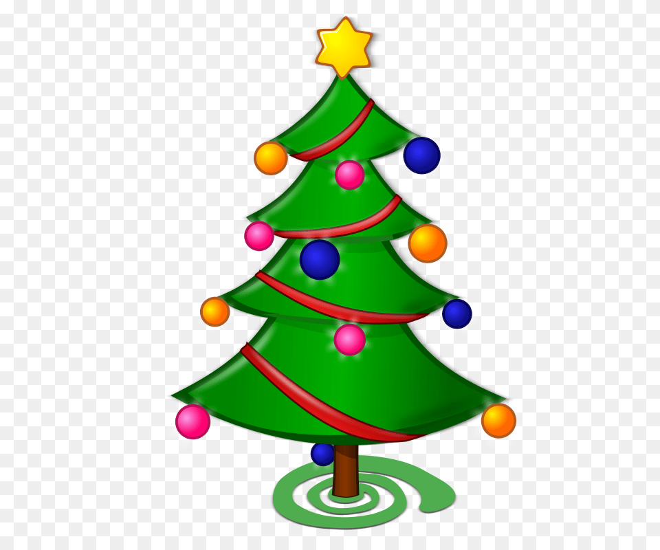 Christmas Tree Clipart Black And White, Christmas Decorations, Festival, Nature, Outdoors Free Png Download