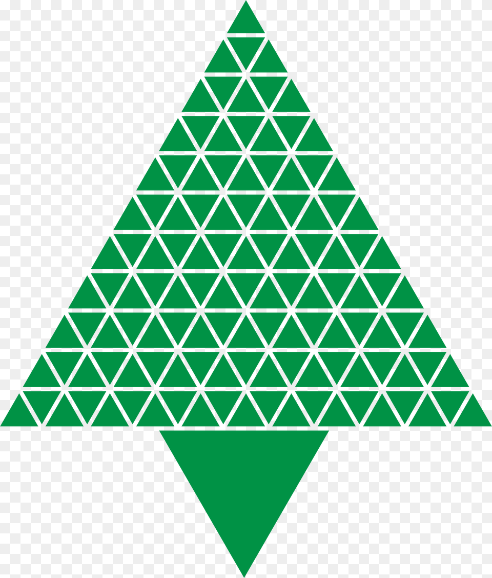 Christmas Tree Clipart Black And White Green Abstract Christmas Trees, Triangle Png Image