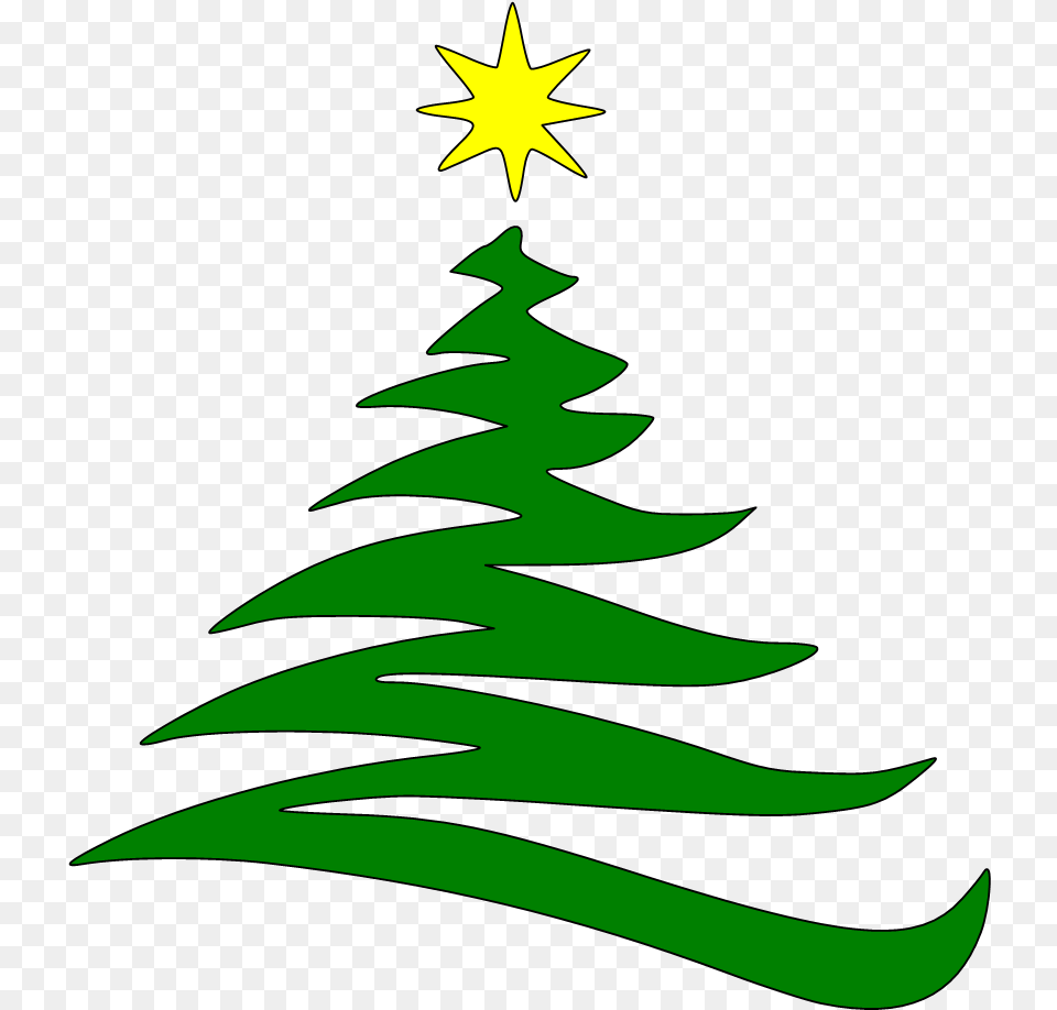 Christmas Tree Clipart Christmas Tree Clip Art, Star Symbol, Symbol, Green, Animal Png Image