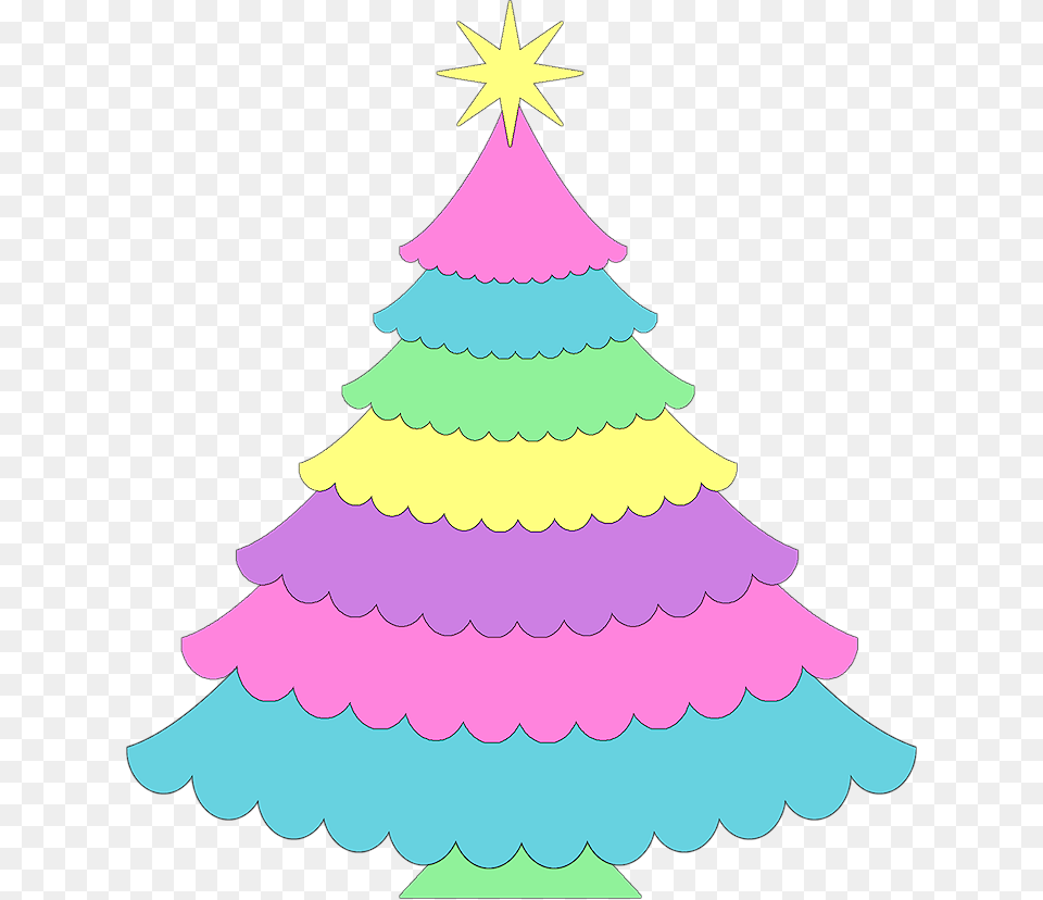 Christmas Tree Clipart Colorful, Person, Christmas Decorations, Festival Free Png Download