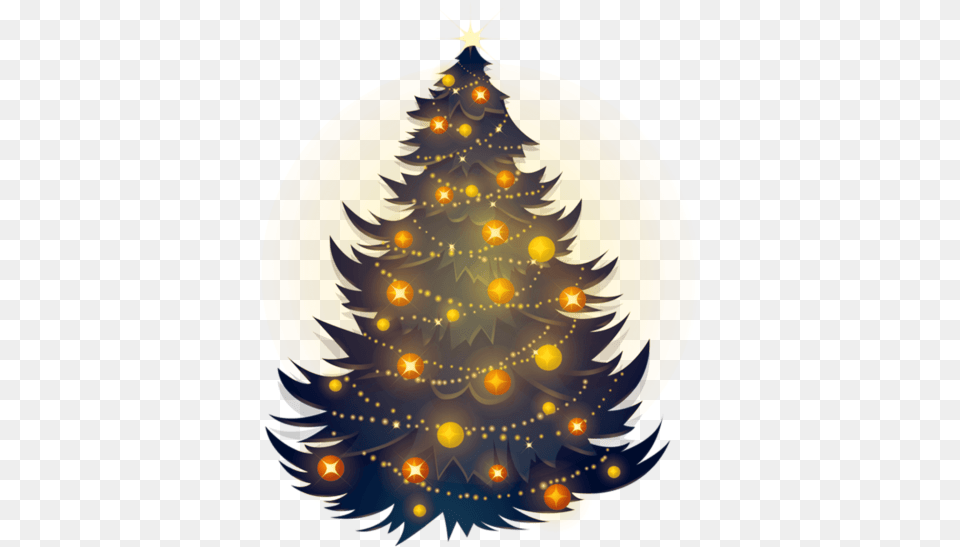 Christmas Tree Clipart Image Background Christmas Tree, Plant, Christmas Decorations, Festival, Chandelier Free Png Download