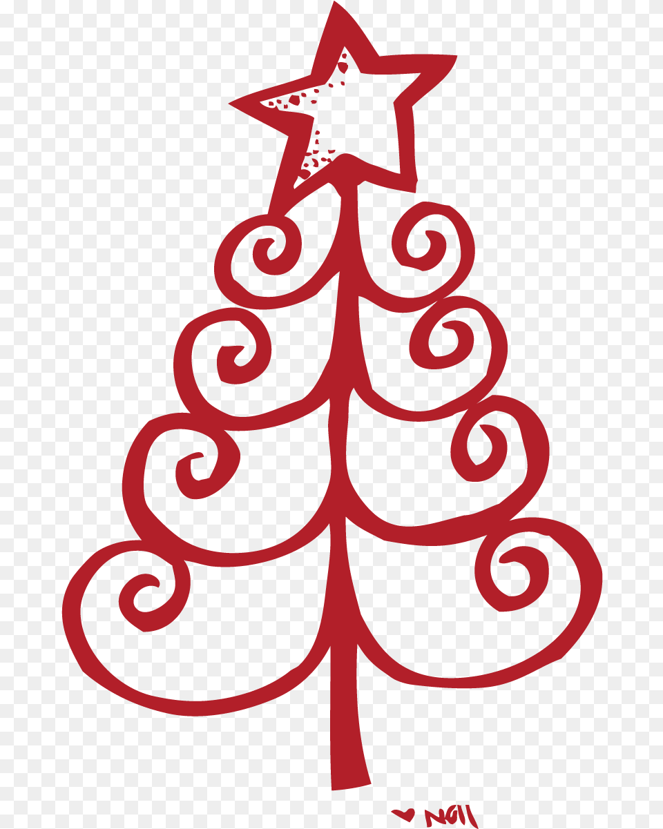 Christmas Tree Clipart Top Border Whimsical Christmas Tree Clip Art, Symbol, Christmas Decorations, Festival, Adult Free Png Download