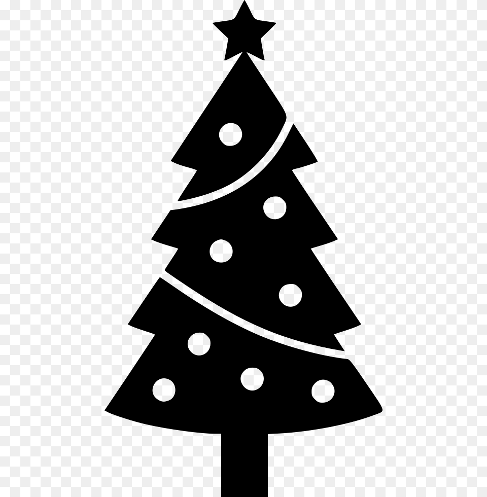 Christmas Tree Comments Christmas Tree Svg Free, Stencil, Symbol Png