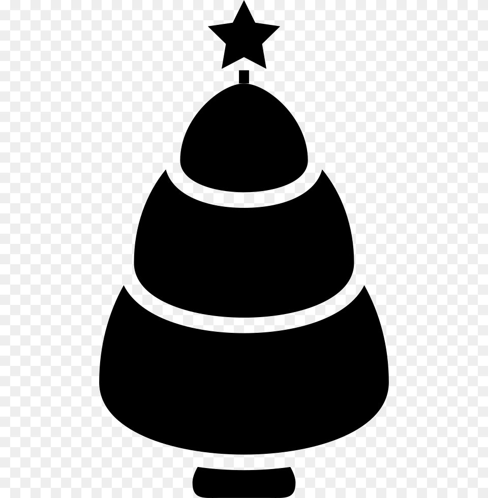 Christmas Tree Comments Clipart Christmas Tree, Stencil, Symbol, Silhouette Free Png
