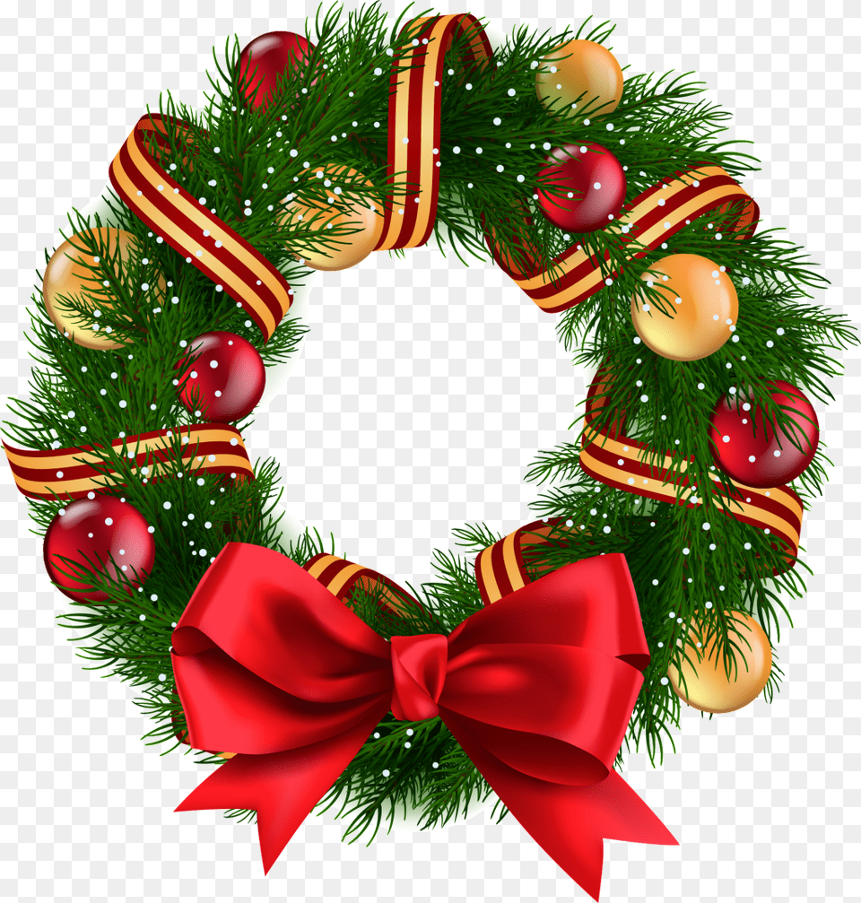 Christmas Tree Decoration Para Arbol De Navidad Guirlanda De Natal Com Fitas, Wreath, Egg, Food Png Image