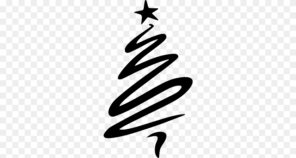 Christmas Tree Doodle, Spiral, Text, Coil, Symbol Png Image