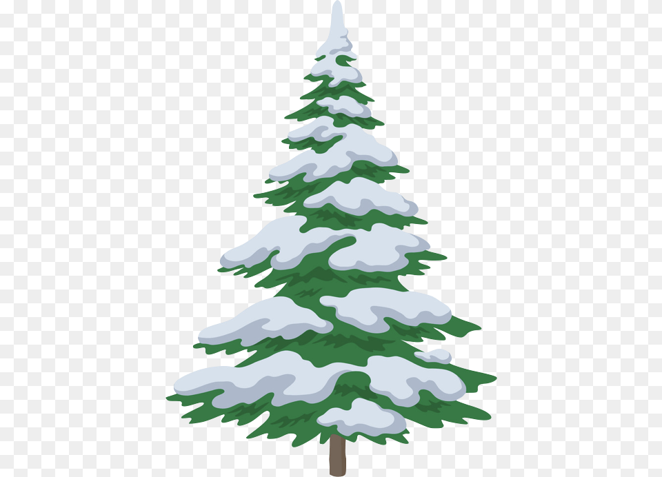 Christmas Tree Drawing With Snow Snow On Trees Drawing, Fir, Pine, Plant, Animal Free Png Download