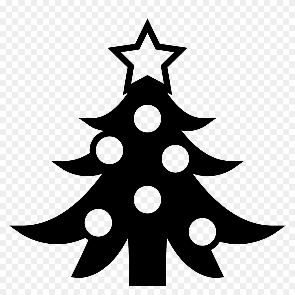 Christmas Tree Emoji Clipart, Star Symbol, Symbol, Animal, Fish Png