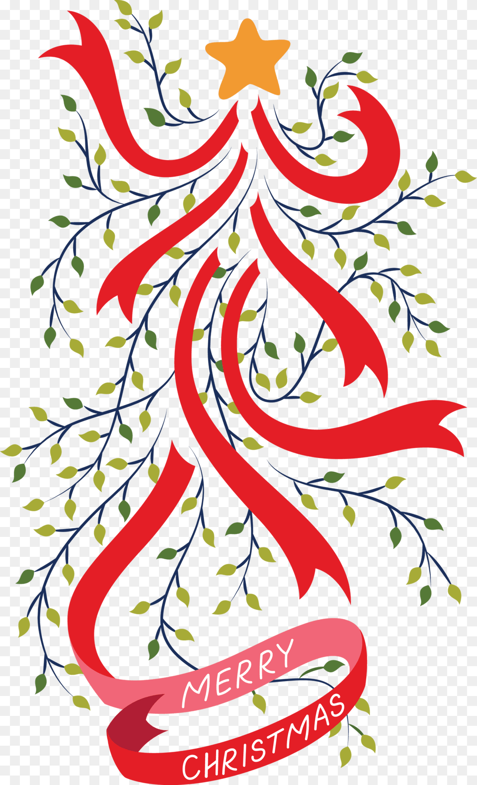 Christmas Tree Fake Tattoo Christmas Tree Temporary Illustration, Art, Floral Design, Graphics, Pattern Png Image