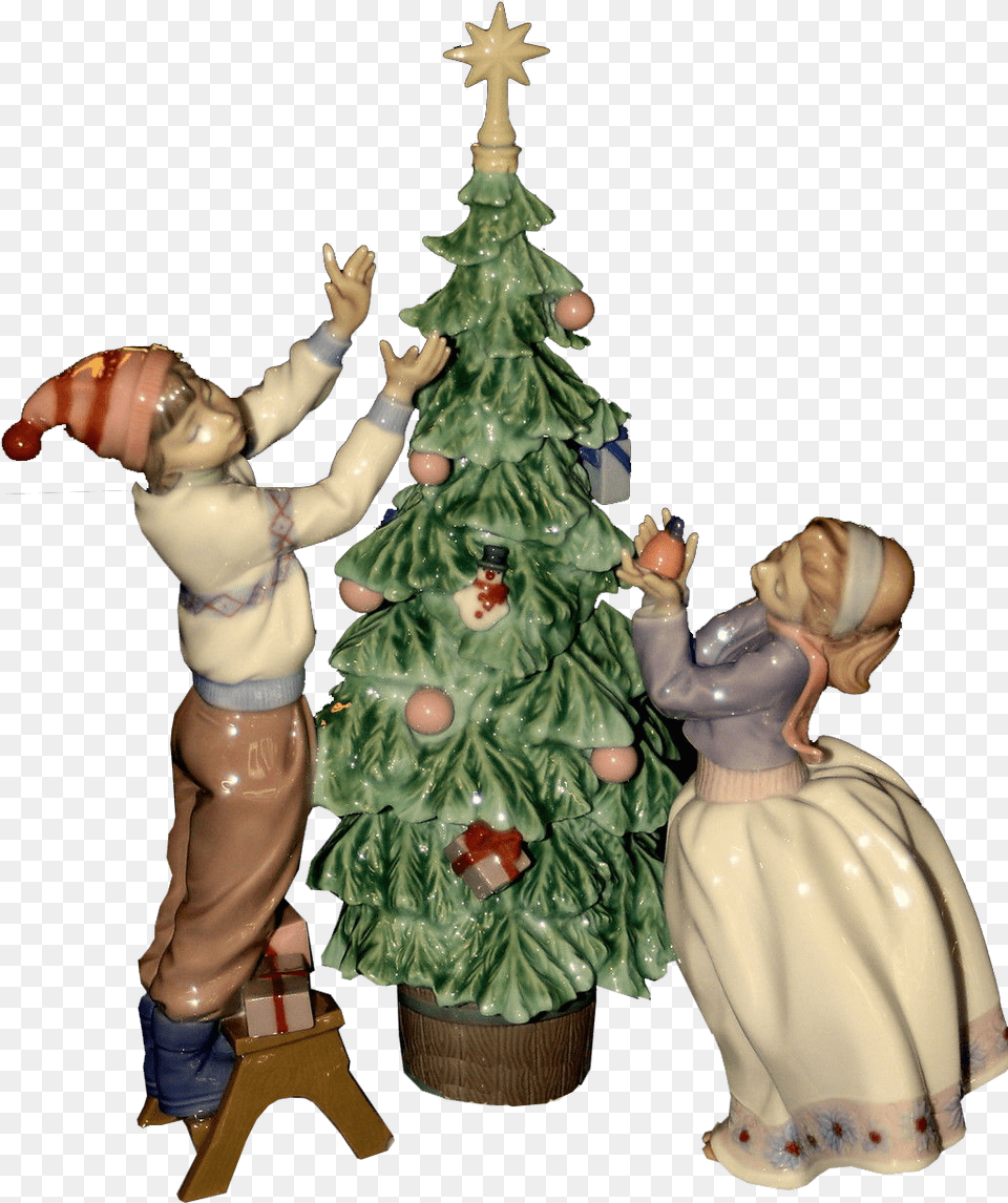 Christmas Tree Figurine Transparent Image Images Christmas Tree, Baby, Person, Christmas Decorations, Festival Png