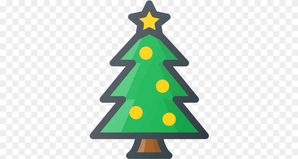 Christmas Tree Icon Of Albero Di Natale Icona, Star Symbol, Symbol, Christmas Decorations, Festival Free Transparent Png