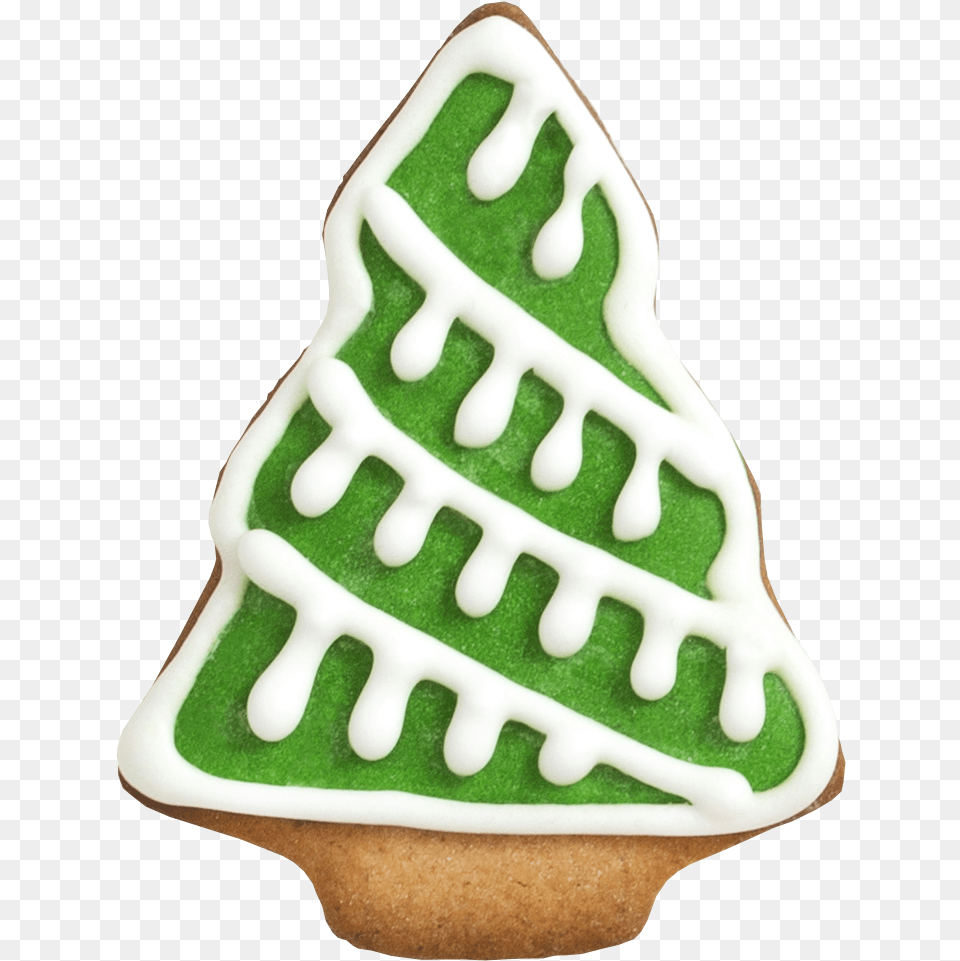 Christmas Tree Gingerbread, Cream, Dessert, Food, Icing Free Png