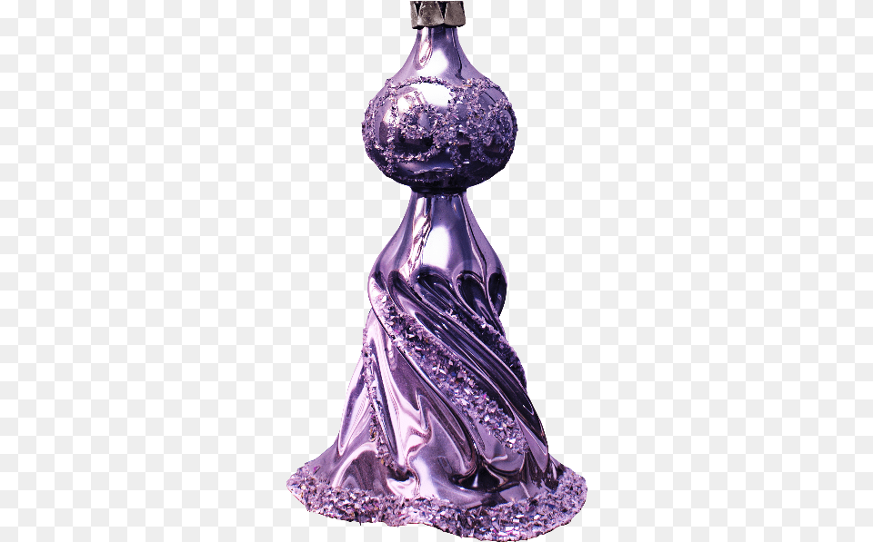 Christmas Tree Glass Ornament Glass Bottle, Clothing, Dress, Formal Wear, Adult Png Image