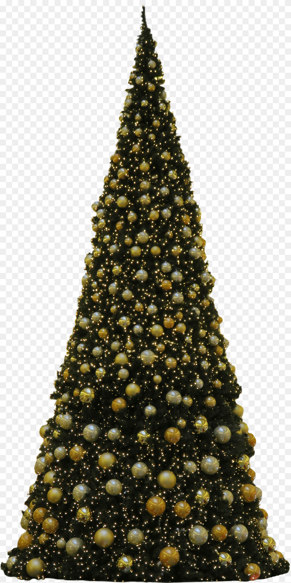 Christmas Tree Golden Baubles Clip Arts 4k Christmas Tree Free Png