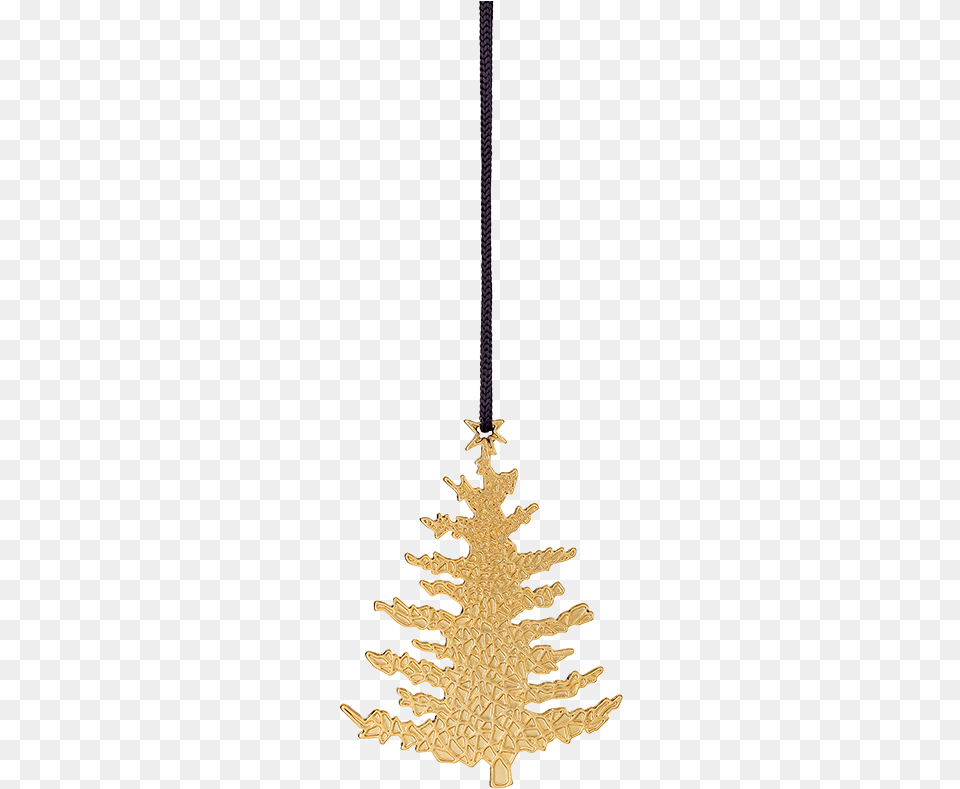 Christmas Tree H7 Gold Plated Karen Blixen Transparent Christmas Tree Ornament, Accessories, Jewelry, Necklace, Pendant Png Image
