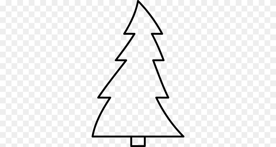 Christmas Tree Icon, Gray Free Transparent Png