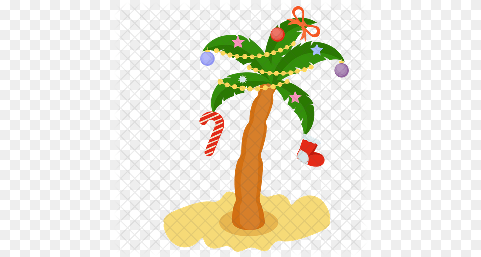 Christmas Tree Icon Christmas Palm Tree, Palm Tree, Plant Free Png
