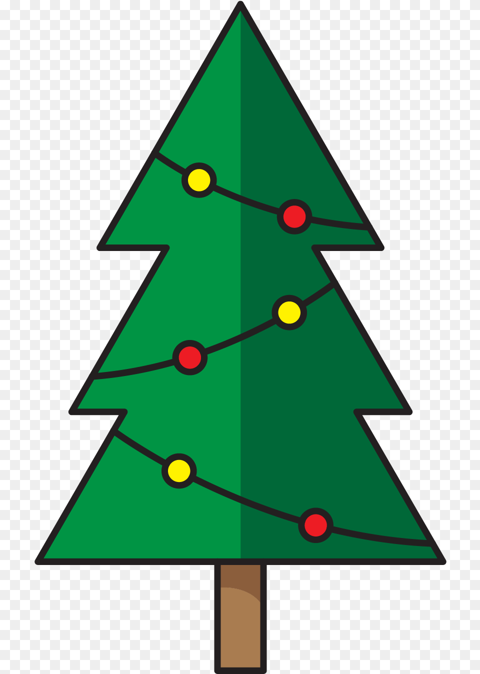 Christmas Tree Icon Graphic New Year Tree, Triangle, Festival, Christmas Decorations, Device Png